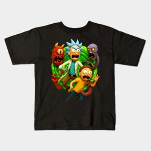 Rick and Morty Escape Kids T-Shirt
